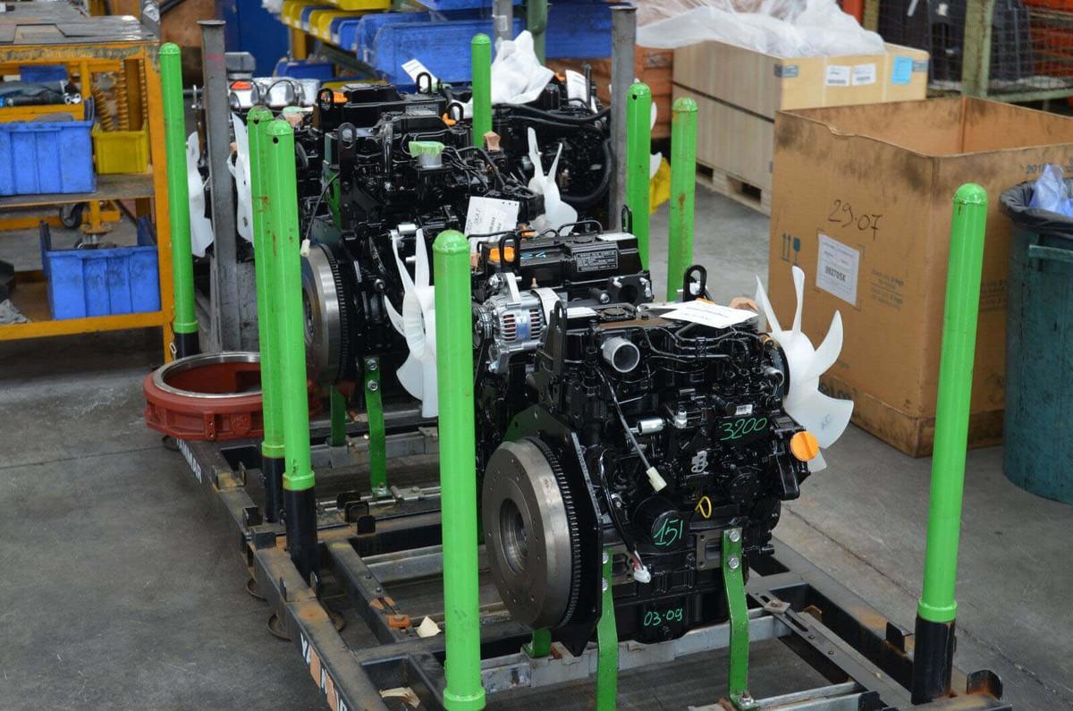 Die Motoren kommen aus Japan von Yanmar und Kubota.