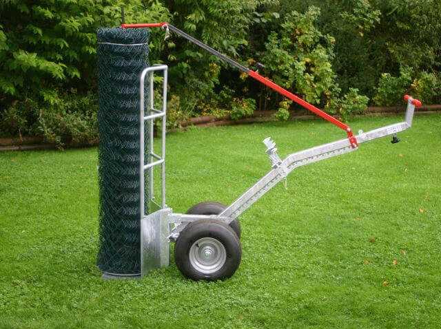 Modatech Transportkarre mit Zaunabroller für Maschendrahtzäune. Modatech Transportkarre mit Zaunabroller für Maschendrahtzäune.