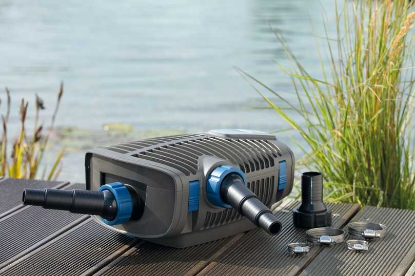 Die Filterpumpe AquaMax Eco Premium, wurde vom Hersteller als Produkt mit hervorragender Energiebilanz mit dem Eco-Zeichen ausgezeichnet | Foto: Oase Die Filterpumpe AquaMax Eco Premium, wurde vom Hersteller als Produkt mit hervorragender Energiebilanz mit dem Eco-Zeichen ausgezeichnet | Foto: Oase