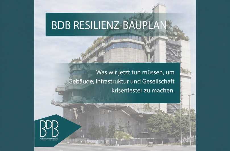 Titelblatt des Resilienz-Bauplans des BDB. | Foto: BDB/Screenshot