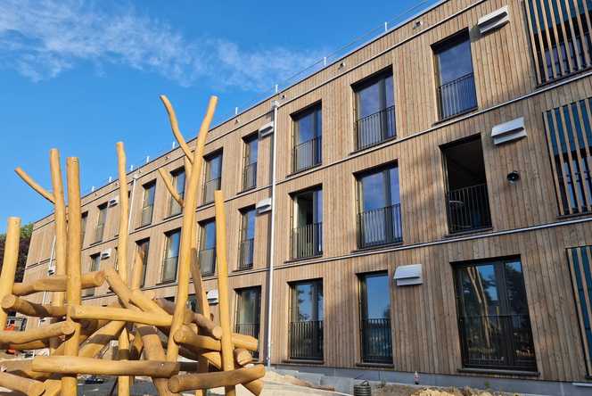 Holzneubau erweitert Grundschule in Bensheim