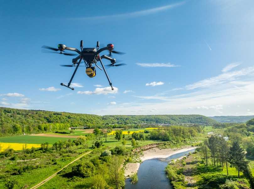 LiDAR aus der Luft: Acecore Zoe X8 mit dem YellowScan Surveyor Ultra zur hochpräzisen Vermessung bewachsener und unzugänglicher Trassenbereiche. | Foto: Augel GmbH LiDAR aus der Luft: Acecore Zoe X8 mit dem YellowScan Surveyor Ultra zur hochpräzisen Vermessung bewachsener und unzugänglicher Trassenbereiche. | Foto: Augel GmbH
