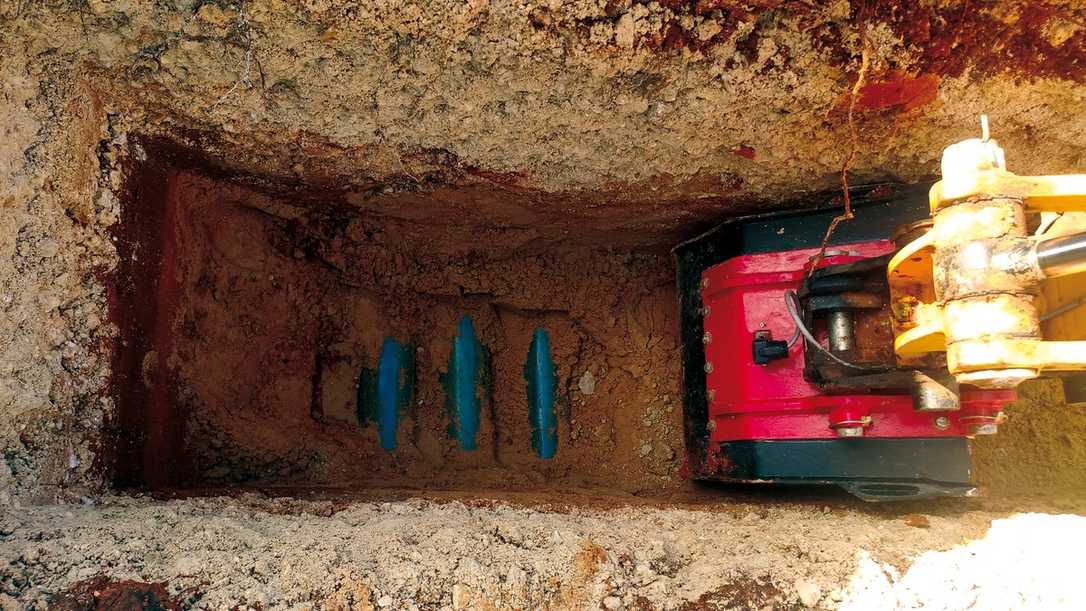 Live Dig Radar von Rodradar vermeidet Leitungsschäden beim Baggern