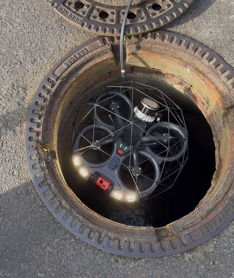 Einfliegen in den Schacht | Foto: Cansol Deutschland