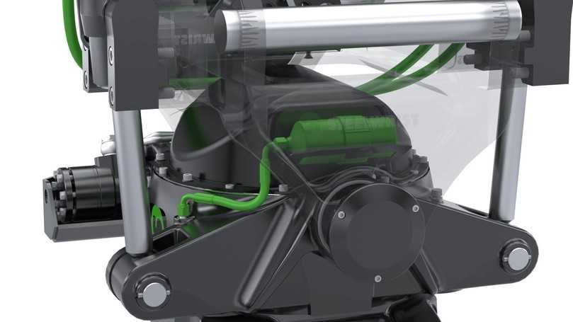 Die neuen Steelwrist-Tiltrotatoren verfügen über ein eigenes Schmiersystem, das automatisch immer die richtige Menge Schmiermittel abgibt und den Betreiber in einer App informiert, wenn die Fettkartusche zuneige geht. | Foto: Steelwrist Die neuen Steelwrist-Tiltrotatoren verfügen über ein eigenes Schmiersystem, das automatisch immer die richtige Menge Schmiermittel abgibt und den Betreiber in einer App informiert, wenn die Fettkartusche zuneige geht. | Foto: Steelwrist