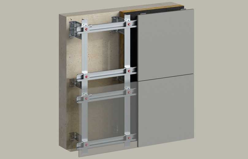 Der neue Wandhalter FLH-R für vorgehängte, hinterlüftete Fassaden verbindet Tragfähigkeit, Brandschutz, Wärmebrückenreduktion und Wirtschaftlichkeit. | Foto: Fischer Der neue Wandhalter FLH-R für vorgehängte, hinterlüftete Fassaden verbindet Tragfähigkeit, Brandschutz, Wärmebrückenreduktion und Wirtschaftlichkeit. | Foto: Fischer