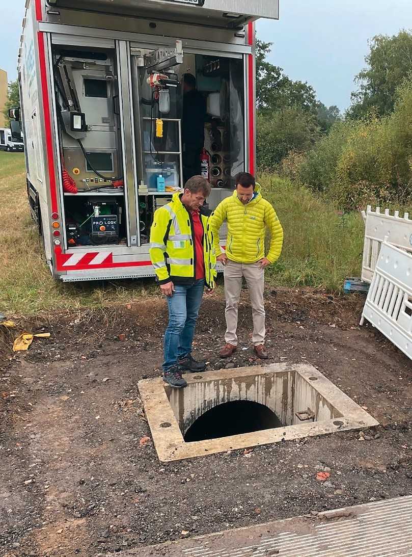 Im Vorfeld wurden durch den Auftraggeber die nötigen Vorarbeiten wie die Herstellung der Zugänglichkeiten an vorab im Projektteam abgestimmten Stellen hergestellt. | Foto: ISAS GmbH Im Vorfeld wurden durch den Auftraggeber die nötigen Vorarbeiten wie die Herstellung der Zugänglichkeiten an vorab im Projektteam abgestimmten Stellen hergestellt. | Foto: ISAS GmbH