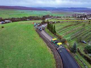 Automatisierter Asphalteinbau