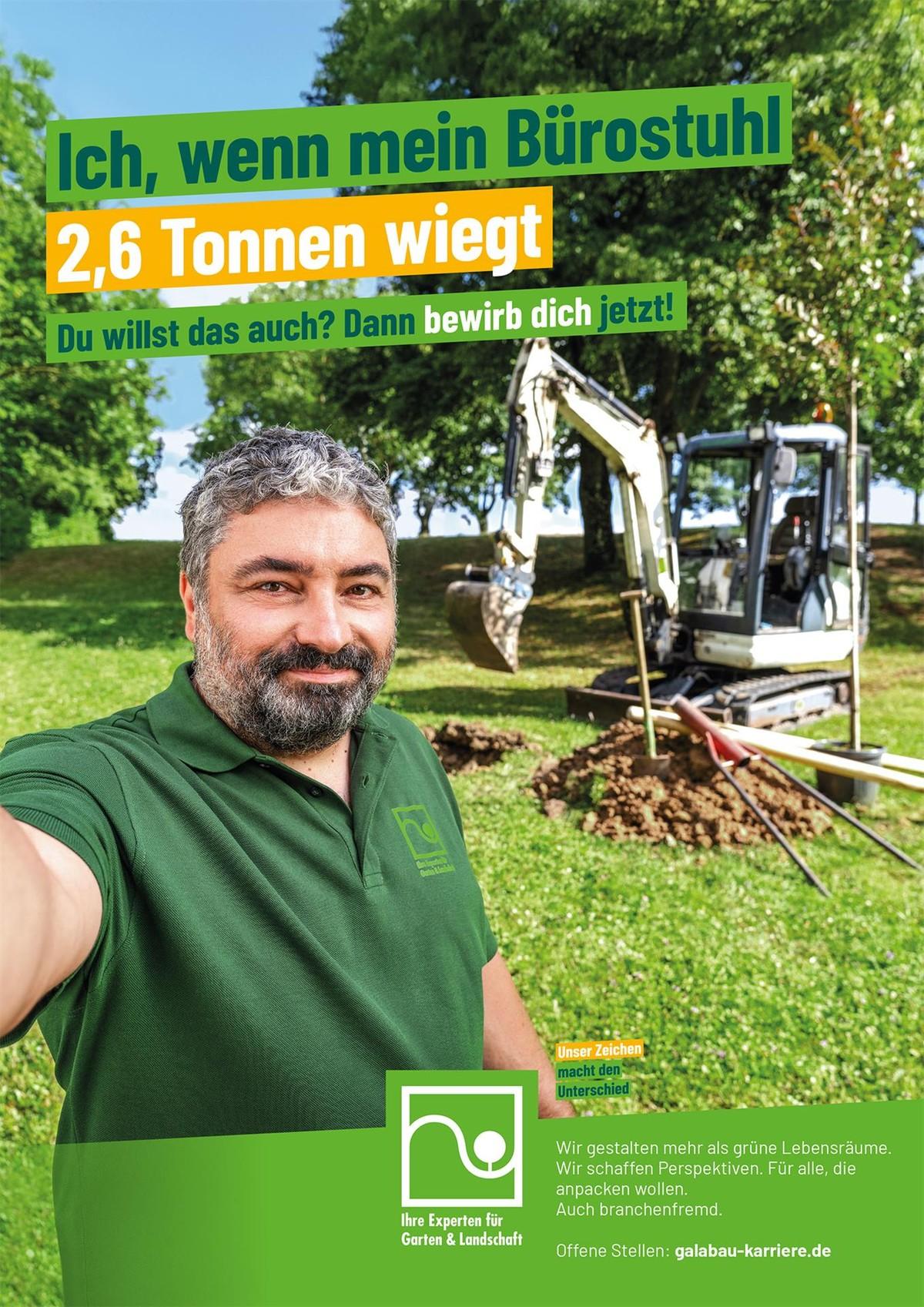 GaLaBau-Arbeit in Aktion: Die Kampagne zeigt echte Fachbetriebe bei ihren täglichen Aufgaben. | Foto: BGL GaLaBau-Arbeit in Aktion: Die Kampagne zeigt echte Fachbetriebe bei ihren täglichen Aufgaben. | Foto: BGL