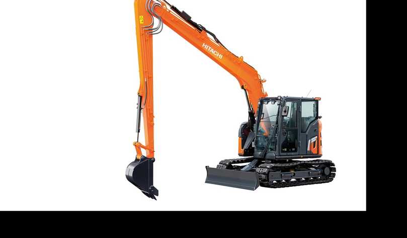 Der kompakte ZX95US-7 SLF mit extralangem Ausleger feiert sein Europa-Debüt in Verona. | Foto: Hitachi