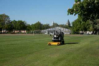 Mulchen, Vertikulieren und Aufsammeln in einem Schritt