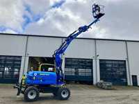 Yanmar-Bagger zu fahrbarer Hubarbeitsbühne umgebaut