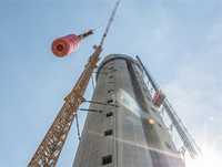 Mit Gleitschalung 246 Meter in die Höhe