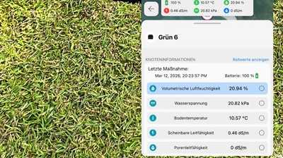 So hält der „HydroBall“-Sensor den Rasen fit