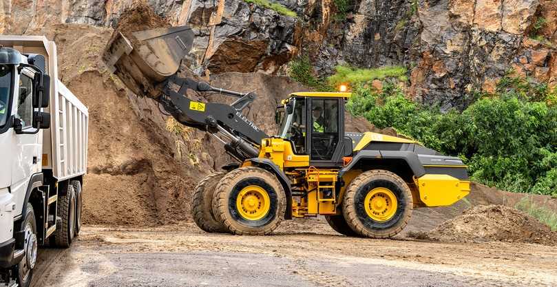 Startete 2023 als Alternative zu Volvos dieselbetriebenem 20-Tonnen-Radlader: der L120 Electric. | Foto: Volvo CE Startete 2023 als Alternative zu Volvos dieselbetriebenem 20-Tonnen-Radlader: der L120 Electric. | Foto: Volvo CE