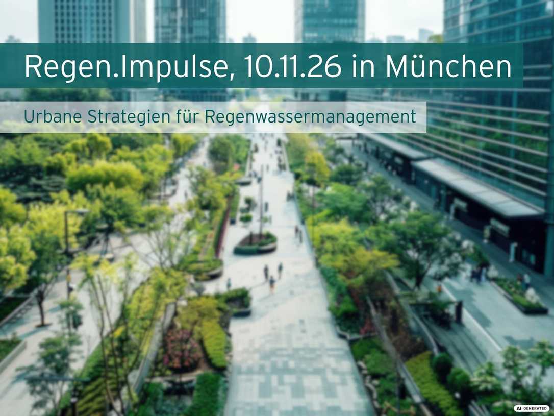 Regenwasserbehandlung & Schwammstadt: Fachtagung für zukunftsfähige Planung