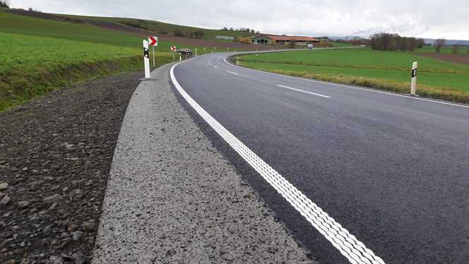 Sauber und sicher neben der Straße