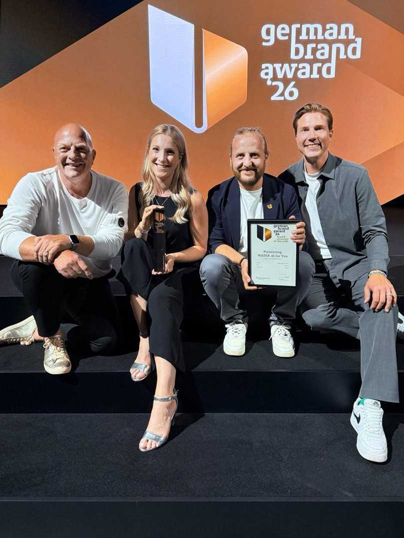 Das Wilo-Team beim German Brand Award: Gleich zweifach wurde der Wassertechnologiekonzern in Berlin ausgezeichnet. | Foto: German Design Council/Rat für Formgebung