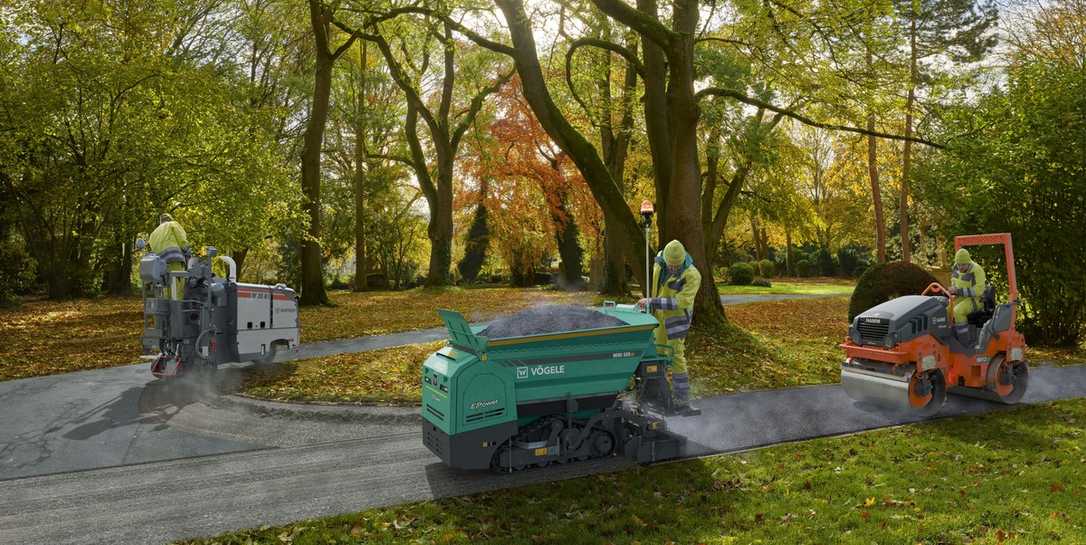 Kleine Asphaltbaustellen: Die Wirtgen Group bietet kompakte Baumaschinen - auch elektrisch