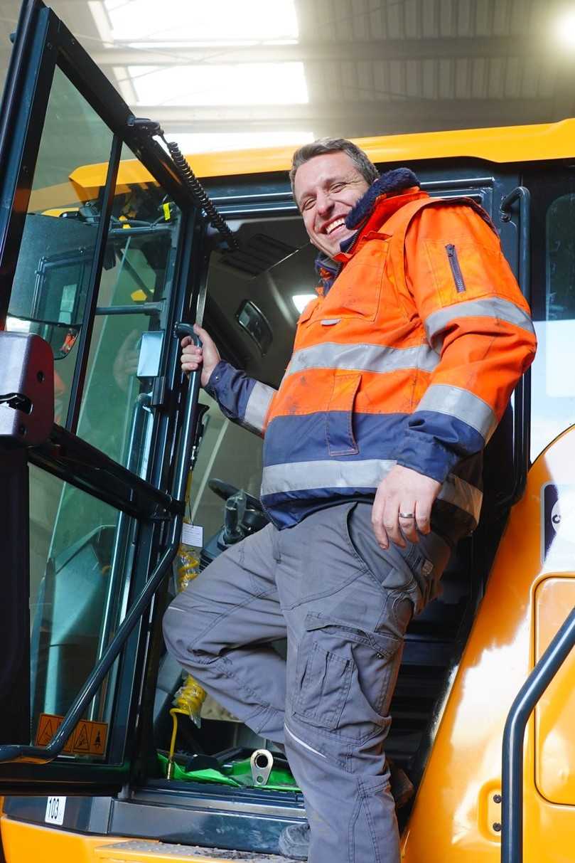 Ronny Blümel ist Teamleiter bei Horn & Co. RHIM Mineral Recovery und kennt die Vorteile der Earthmax-Reifen von BKT. | Foto: Bohnenkamp