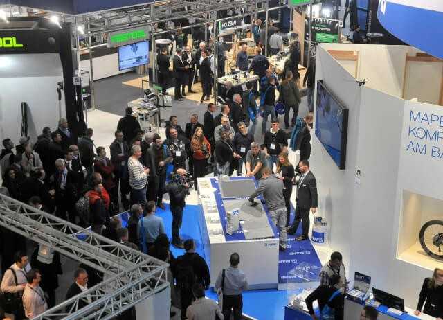 Ein Bild von der BAU 2017: Auch Mapei hatte im Vorfeld die Teilnahme an der BAU 2021 abgesagt. | Fotos: Messe München