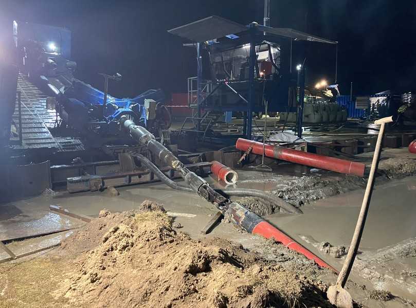 Erfolgter Rohreinzug (RS) | Foto: LMR Drilling