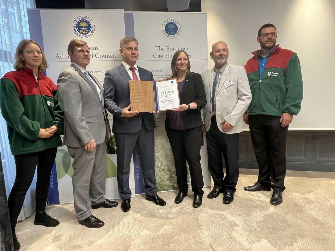 Klimaschutz: Wien erhält Stadtbaumpreis ECOT-Award Klimaschutz: Wien erhält Stadtbaumpreis ECOT-Award