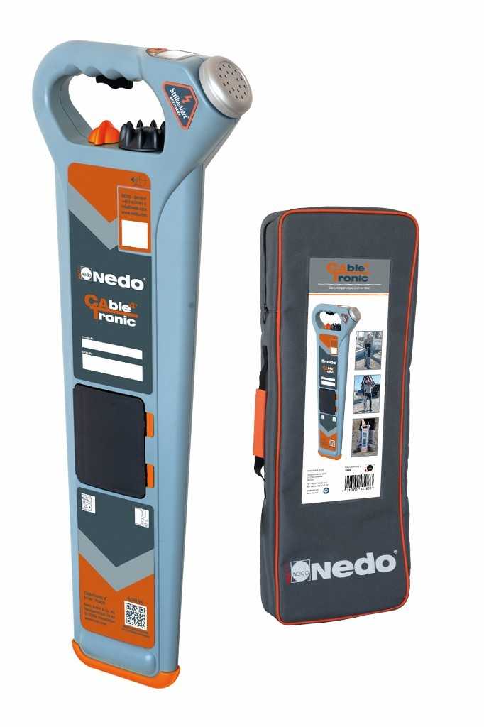 Das 2,3 kg leichte CableTronic 4+ wurde speziell für die Kabel- und Leitungsortung in rauen Umgebungen entwickelt. | Foto: Nedo GmbH & Co. KG
