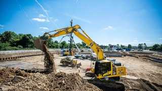 Präzisions-Baugrube für Frankfurts neue Kläranlage