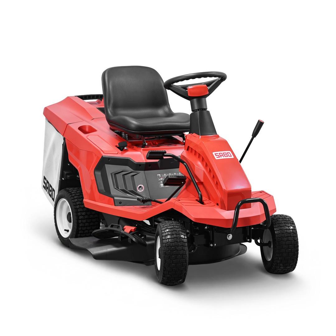 Ist als Seitenauswerfer, Mulcher oder klassischer
Heckfänger einsetzbar: der Sabo-Aufsitzmäher 66-H. | Foto: Sabo