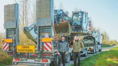 Kettenbagger auf Achse: Eine Stunde Zeitgewinn pro Transport