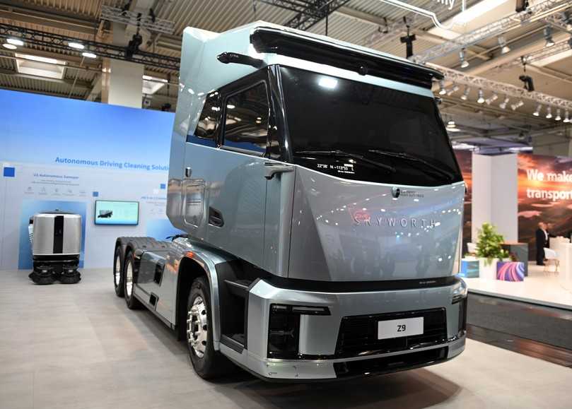 Der Skyworth Z9 feierte seine Weltpremiere auf der IAA und rückte die E-Mobilität in Kombination mit hochautomatisiertem Fahren in den Mittelpunkt. | Foto: FH Der Skyworth Z9 feierte seine Weltpremiere auf der IAA und rückte die E-Mobilität in Kombination mit hochautomatisiertem Fahren in den Mittelpunkt. | Foto: FH