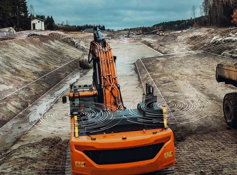 Messe Tiefbau Live in Karlsruhe mit Moba-Maschinensteuerungen für Bagger, Fertiger, Walzen