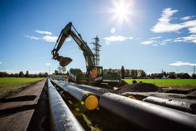 Gut gebettet im Fernwärmenetz mit Flüssigboden