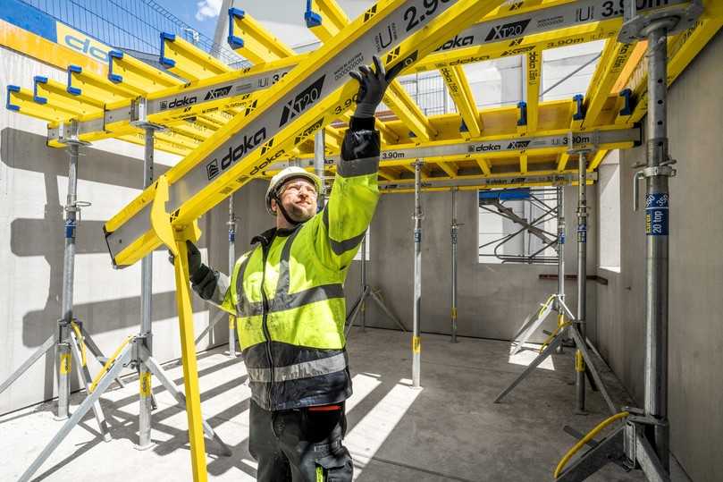 Neu ist der XT20 Träger mit einer 50 Prozent höheren Tragfähigkeit. | Foto: Doka Neu ist der XT20 Träger mit einer 50 Prozent höheren Tragfähigkeit. | Foto: Doka