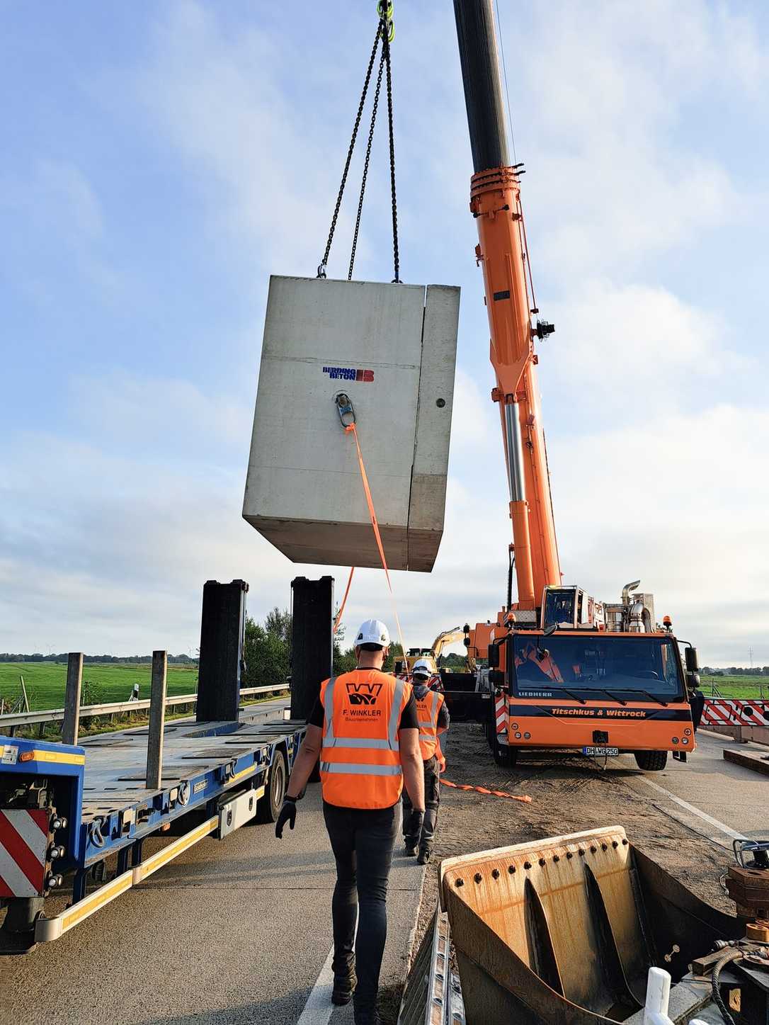 Grabendurchlass-Erneuerung mit Tierschutz-Faktor unter der A27