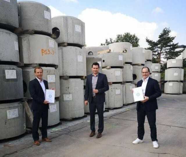 FBS verleiht Qualitätszeichen an P.V. Betonfertigteile in Gersdorf
