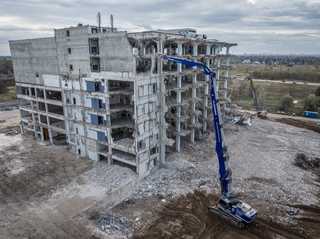 Rückbau eines Industriekomplexes