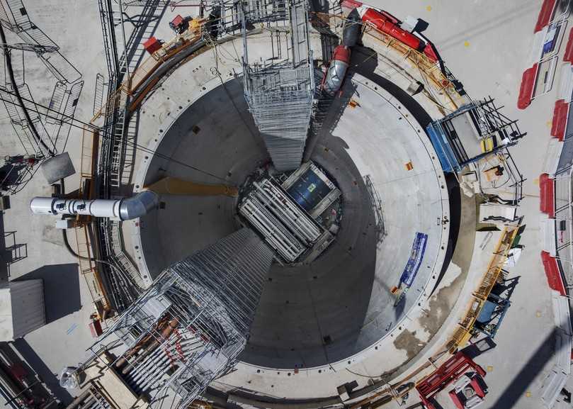 TBM im Startschacht für den Themse-Kabeltunnel | Foto: Herrenknecht