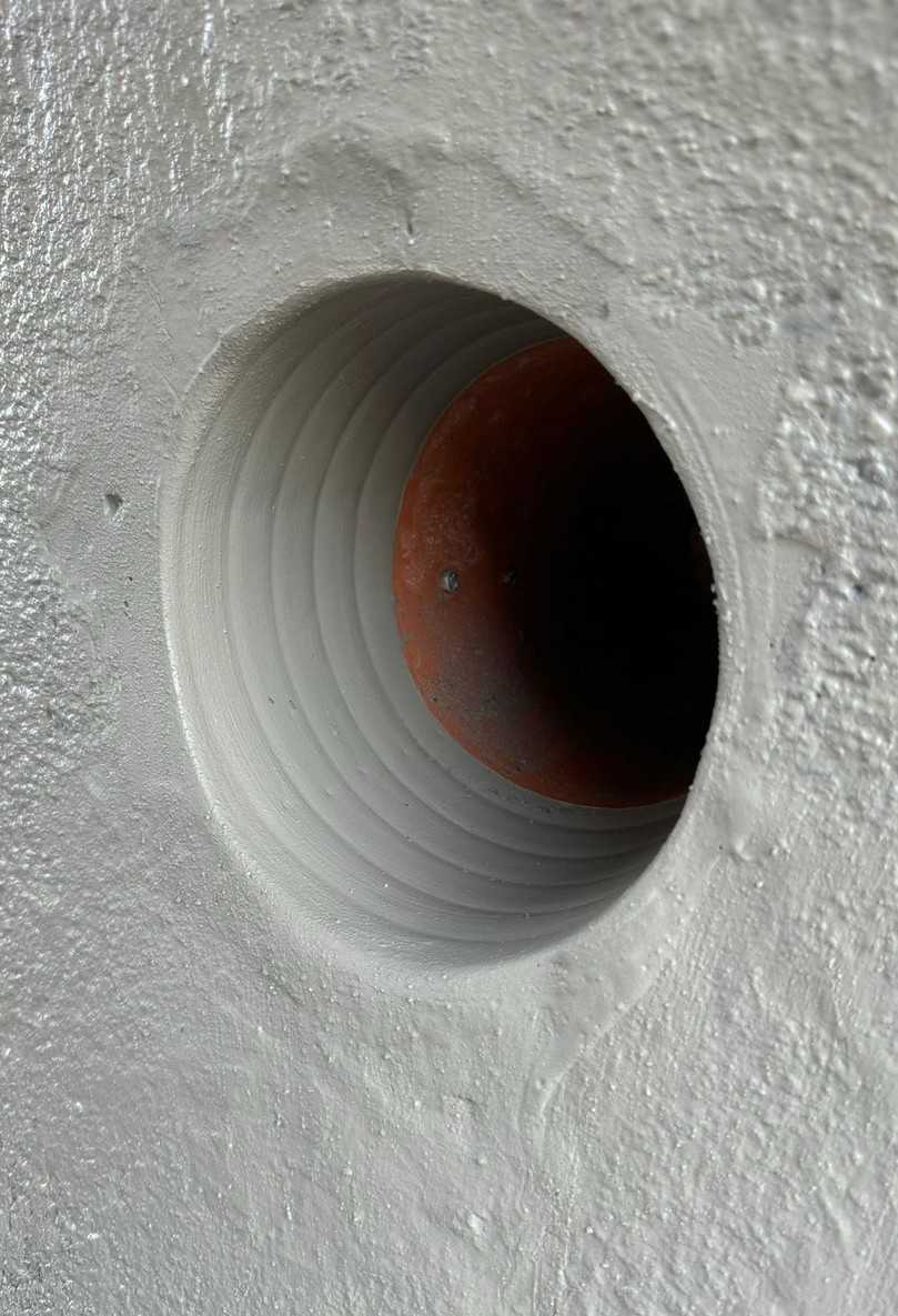 Beispiel eines mit Hutmaxinject reparierten Stutzens | Foto: Kanaltechnik Schuster