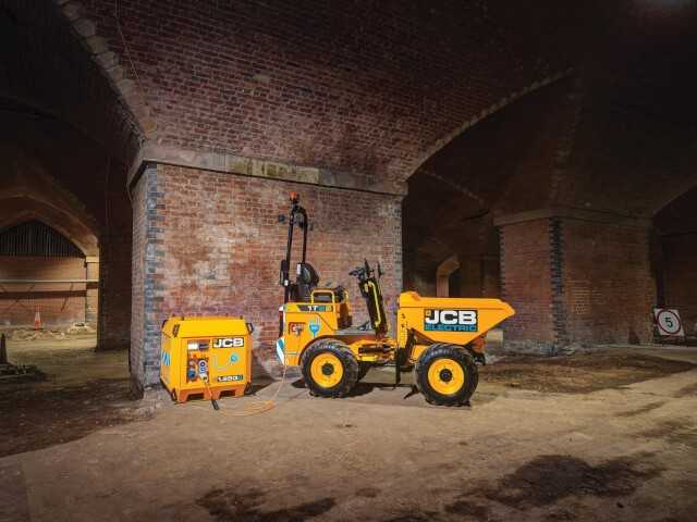 Erster elektrischer JCB-Dumper