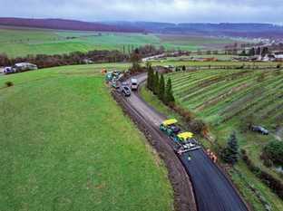 Automatisierter Asphalteinbau