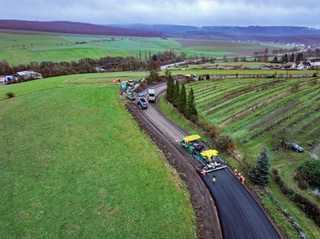 Automatisierter Asphalteinbau