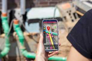 Einmessung von Hausanschlüssen mit dem Smartphone