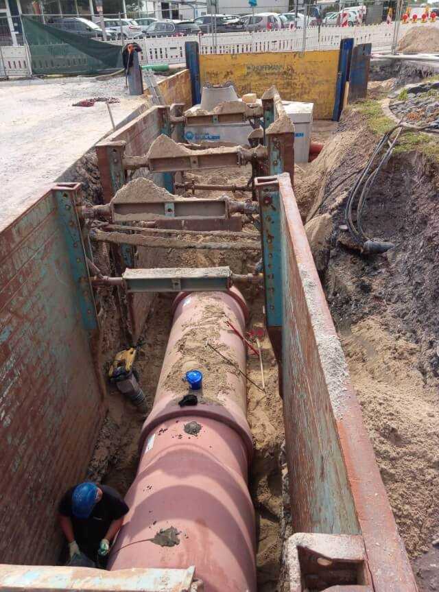 Eine 80 m lange Haltung wurde mit Perfect Pipe-Rohren DN 1000 erneuert.