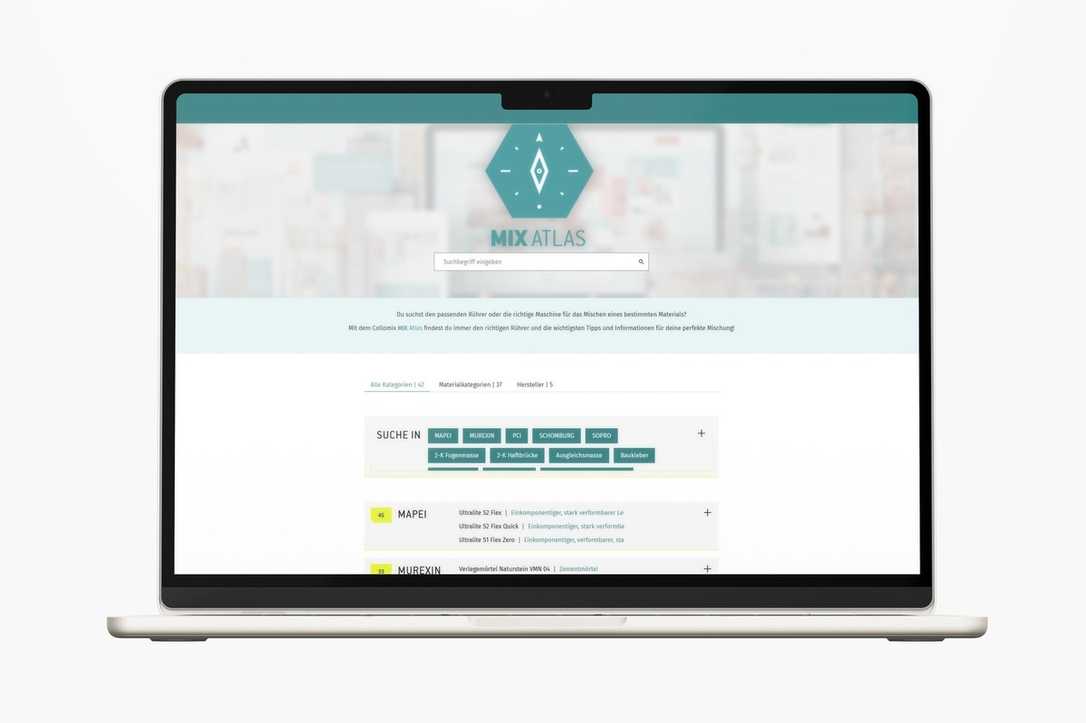 Mischtechnik: Collomix startet MixAtlas mit KI-Unterstützung