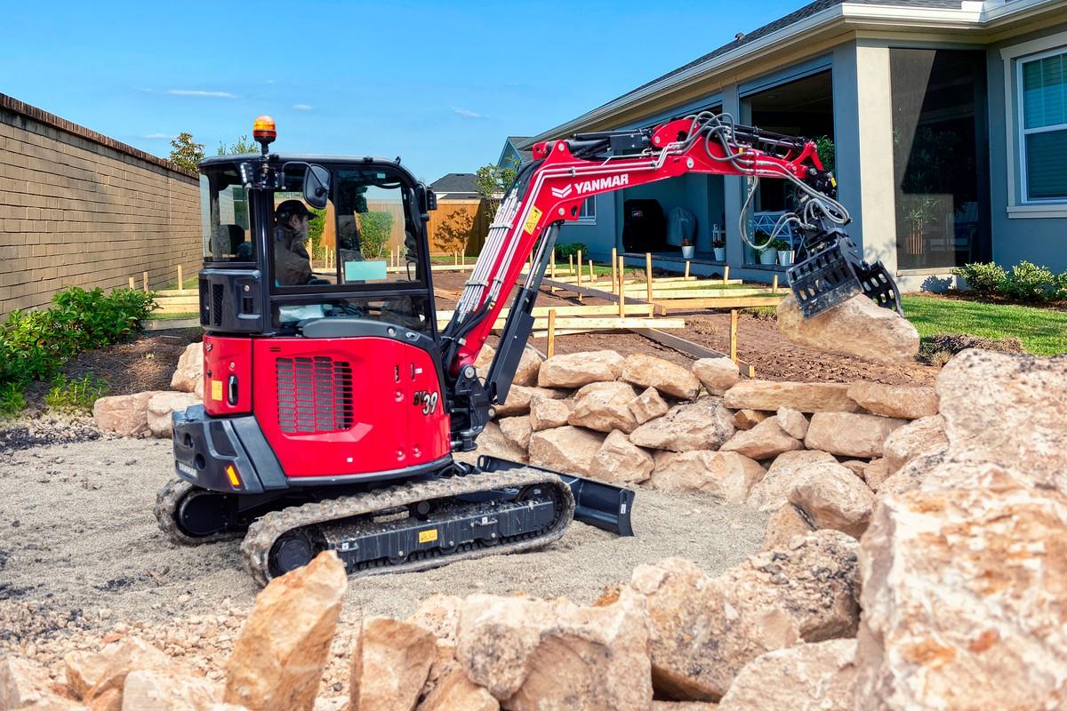 Die kurze Ausleger- und Kabinenkonfiguration des Minibaggers erhöht die Leistung zusätzlich und bietet nach Herstellerangaben bis zu 20 Prozent mehr Hubkraft als vergleichbare Maschinen in dieser Gewichtsklasse. | Foto: Yanmar