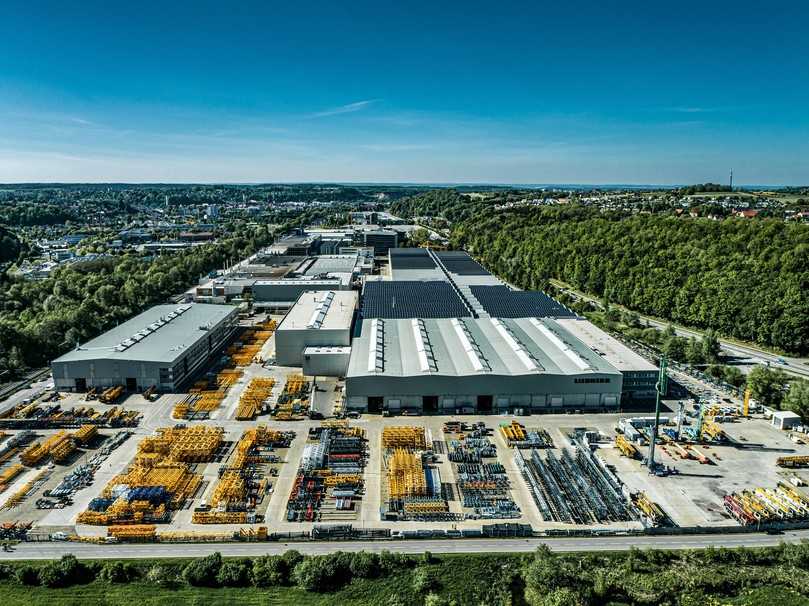 Teile des Werks stammen aus den frühen 80ern: Der derzeitige Liebherr-Turmdrehkran-Standort an der Memminger Straße in Biberach (Riß). | Foto: Liebherr Teile des Werks stammen aus den frühen 80ern: Der derzeitige Liebherr-Turmdrehkran-Standort an der Memminger Straße in Biberach (Riß). | Foto: Liebherr