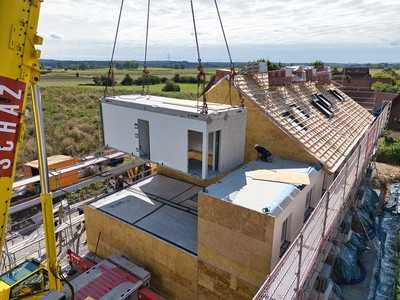 Modulares System für Geschosswohnungsbau