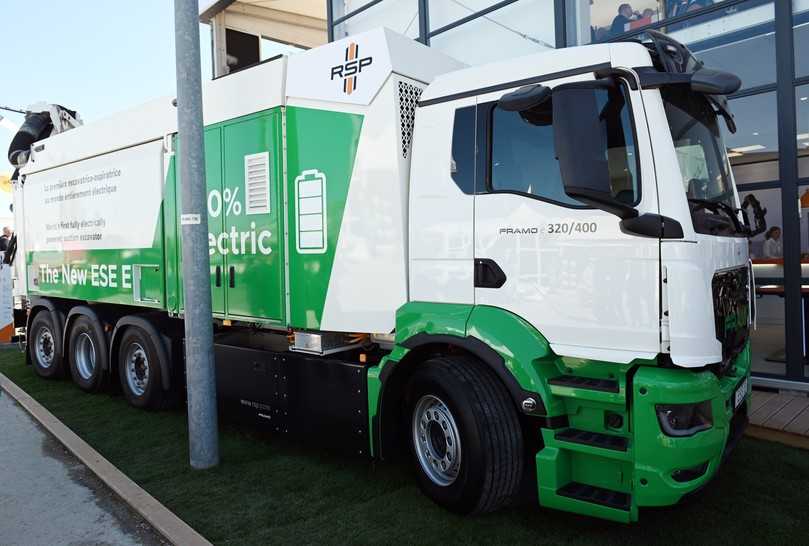 Rein elektrischer Framo ESE E 8x2-6 Saugbagger | Foto: QUATEX Rein elektrischer Framo ESE E 8x2-6 Saugbagger | Foto: QUATEX